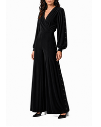 Holt Wide-Leg Button Jumpsuit