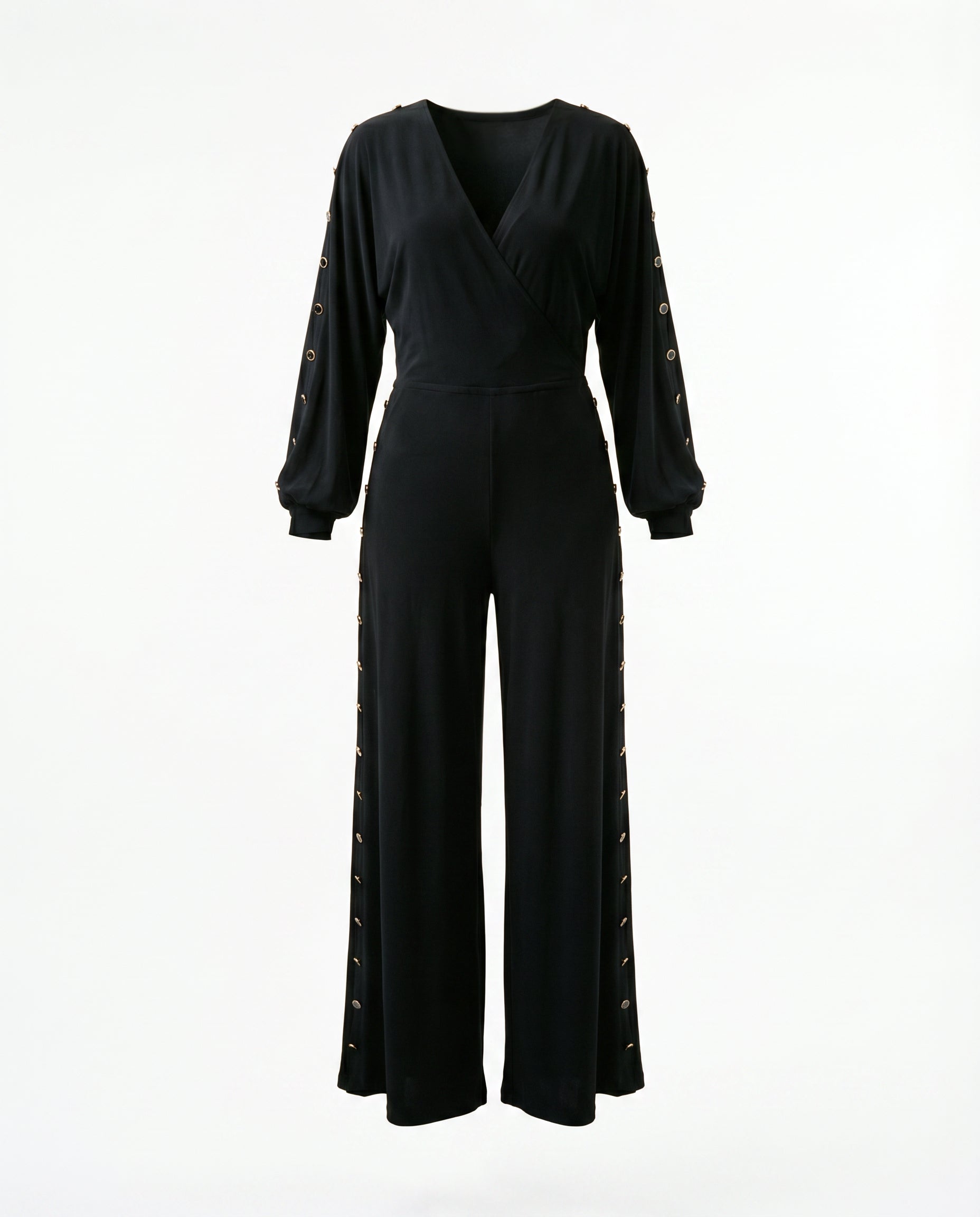 Holt Wide-Leg Button Jumpsuit
