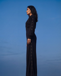 Holt Wide-Leg Button Jumpsuit